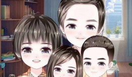 一家四口漫画,温馨漫画里的家庭时光